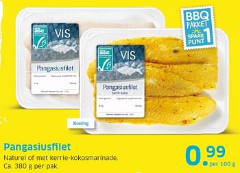 Aanbiedingen Pangasiusfilet naturel of met kerrie-kokosmarinade - Huismerk - Lidl - Geldig van 20/07/2015 tot 26/07/2015 bij Lidl