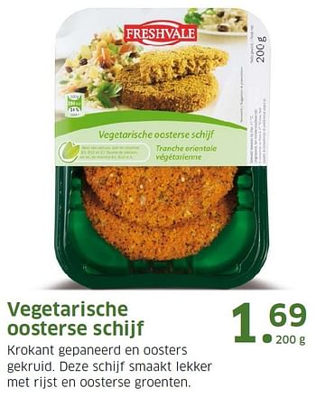 Aanbiedingen Vegetarische oosterse schijf - Freshvale - Geldig van 20/07/2015 tot 26/07/2015 bij Lidl