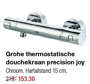 Aanbiedingen Grohe thermostatische douchekraan precision joy - Grohe - Geldig van 20/07/2015 tot 26/07/2015 bij Praxis