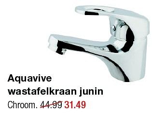 Aanbiedingen Aquavive wastafelkraan junin - AQUA VIVE - Geldig van 20/07/2015 tot 26/07/2015 bij Praxis