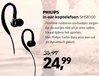 Aanbiedingen Philips in-ear-koptelefoon shs8100 - Philips - Geldig van 17/07/2015 tot 02/08/2015 bij Dixons