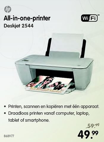 Aanbiedingen Hp all-in-one-printer deskjet 2544 - HP - Geldig van 17/07/2015 tot 02/08/2015 bij MyCom
