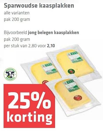 Aanbiedingen Sparwoudse kaasplakken - Huismerk - Spar  - Geldig van 16/07/2015 tot 28/07/2015 bij Spar
