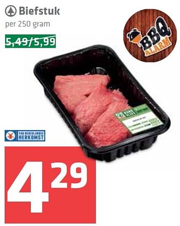 Aanbiedingen Biefstuk - Spar - Geldig van 16/07/2015 tot 28/07/2015 bij Spar