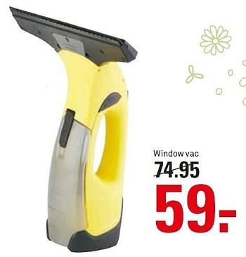 Aanbiedingen Karcher window vac ruitenwasser window vac - Kärcher - Geldig van 20/07/2015 tot 26/07/2015 bij Karwei