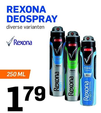 Aanbiedingen Rexona deospray - Rexona - Geldig van 22/07/2015 tot 28/07/2015 bij Action