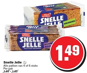 Aanbiedingen Snelle jelle - Snelle Jelle - Geldig van 22/07/2015 tot 28/07/2015 bij Hoogvliet
