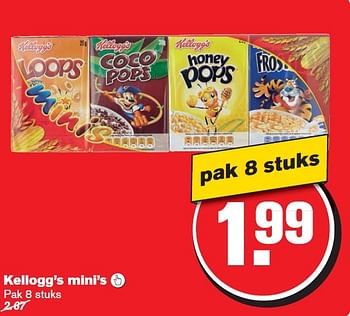 Aanbiedingen Kellogg`s mini`s - Kellogg's - Geldig van 22/07/2015 tot 28/07/2015 bij Hoogvliet