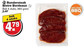 Aanbiedingen Rundersteak bistro bordeaux  - Huismerk - Hoogvliet - Geldig van 22/07/2015 tot 28/07/2015 bij Hoogvliet