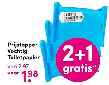 Aanbiedingen Prijstopper vochtig toiletpapier - Huismerk - da - Geldig van 20/07/2015 tot 02/08/2015 bij da