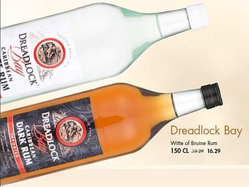 Aanbiedingen Dreadlock bay witte of bruine rum - Dreadlock Bay - Geldig van 19/07/2015 tot 08/08/2015 bij Mitra
