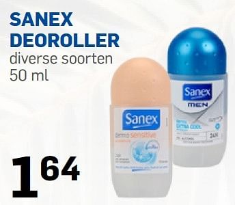 Aanbiedingen Sanex deoroller diverse soorten - Sanex - Geldig van 06/07/2015 tot 31/08/2015 bij Action