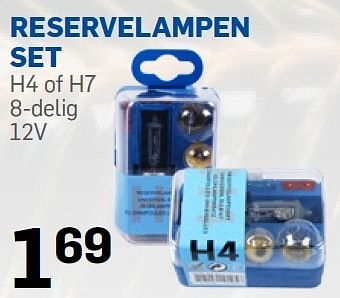 Aanbiedingen Reservelampen set h4 of h7 8-delig 12v - Huismerk - Action - Geldig van 06/07/2015 tot 31/08/2015 bij Action