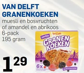 Aanbiedingen Van delft granenkoeken - Van Delft - Geldig van 06/07/2015 tot 31/08/2015 bij Action