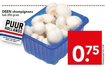 Aanbiedingen Deen champignons - Huismerk deen supermarkt - Geldig van 26/07/2015 tot 01/08/2015 bij Deen Supermarkten