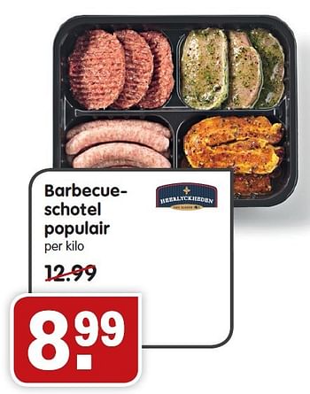 Aanbiedingen Barbecueschotel populair - Heerlyckheeden - Geldig van 26/07/2015 tot 01/08/2015 bij Em-té
