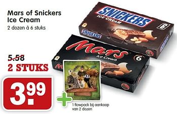 Aanbiedingen Mars of snickers ice cream - Mars Snacks - Geldig van 26/07/2015 tot 01/08/2015 bij Em-té