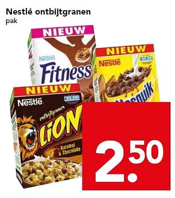 Aanbiedingen Nestlé ontbijtgranen - Nestlé - Geldig van 26/07/2015 tot 01/08/2015 bij Deen Supermarkten