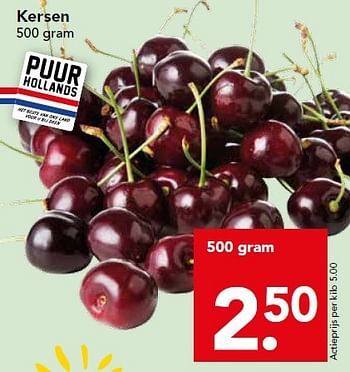Aanbiedingen Kersen - Huismerk deen supermarkt - Geldig van 26/07/2015 tot 01/08/2015 bij Deen Supermarkten