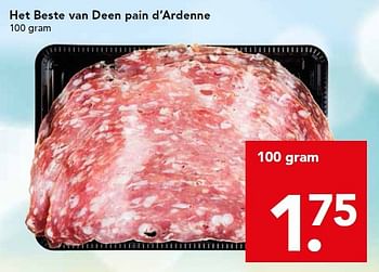 Aanbiedingen Het beste van deen pain d`ardenne - Huismerk deen supermarkt - Geldig van 26/07/2015 tot 01/08/2015 bij Deen Supermarkten