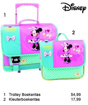 Aanbiedingen Trolley boekentas - Disney - Geldig van 31/07/2015 tot 13/09/2015 bij Multi Bazar