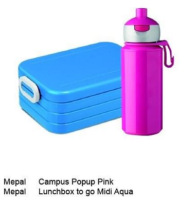 Aanbiedingen Mepal campus popup pink - Rosti Mepal - Geldig van 31/07/2015 tot 13/09/2015 bij Multi Bazar
