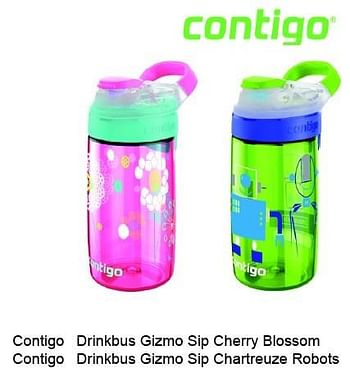 Aanbiedingen Contigo drinkbus gizmo sip cherry blossom - Contigo - Geldig van 31/07/2015 tot 13/09/2015 bij Multi Bazar