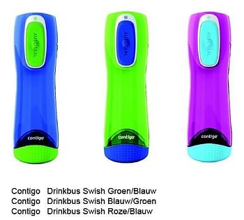 Aanbiedingen Contigo drinkbus swish blauw-groen - Contigo - Geldig van 31/07/2015 tot 13/09/2015 bij Multi Bazar