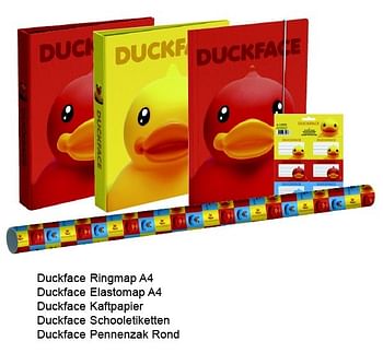 Aanbiedingen Duckface schooletiketten - Duckface - Geldig van 31/07/2015 tot 13/09/2015 bij Multi Bazar