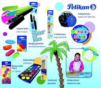 Aanbiedingen 2 inktwissers - Pelikan - Geldig van 31/07/2015 tot 13/09/2015 bij Multi Bazar