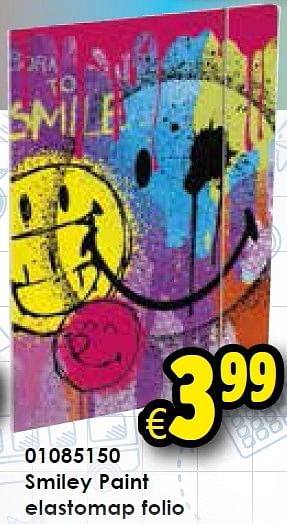 Aanbiedingen Smiley paint elastomap folio - Smiley World - Geldig van 01/08/2015 tot 06/09/2015 bij ToyChamp