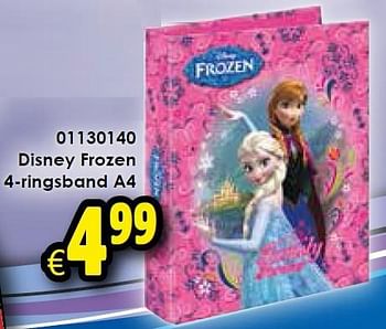 Aanbiedingen Disney frozen 4-ringsband a4 - Disney  Frozen - Geldig van 01/08/2015 tot 06/09/2015 bij ToyChamp