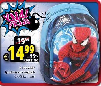Aanbiedingen Spiderman rugzak - Spider-man - Geldig van 01/08/2015 tot 06/09/2015 bij ToyChamp