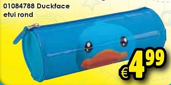 Aanbiedingen Duckface etui rond - Duckface - Geldig van 01/08/2015 tot 06/09/2015 bij ToyChamp
