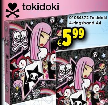 Aanbiedingen Tokidoki 4-ringsband a4 - Tokidoki - Geldig van 01/08/2015 tot 06/09/2015 bij ToyChamp