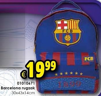 Aanbiedingen Barcelona rugzak - FC Barcelona - Geldig van 01/08/2015 tot 06/09/2015 bij ToyChamp