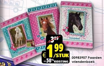 Aanbiedingen Paarden vriendenboek - Huismerk - Toychamp - Geldig van 01/08/2015 tot 06/09/2015 bij ToyChamp