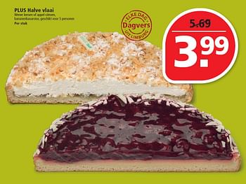 Aanbiedingen Plus halve vlaai - Huismerk - Plus - Geldig van 27/07/2015 tot 01/08/2015 bij Plus