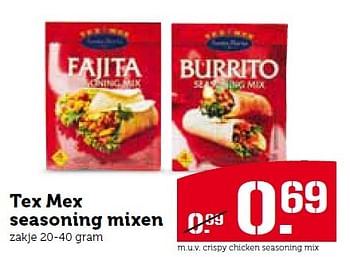 Aanbiedingen Tex mex seasoning mixen - TexMex - Geldig van 27/07/2015 tot 02/08/2015 bij Coop