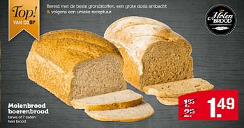 Aanbiedingen Molenbrood boerenbrood - Huismerk - Coop - Geldig van 27/07/2015 tot 02/08/2015 bij Coop
