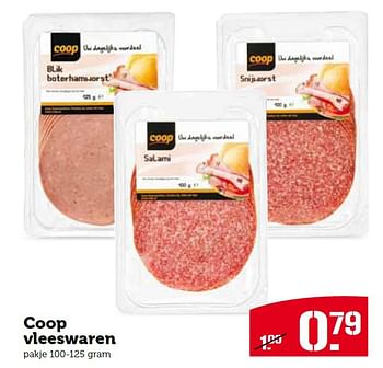 Aanbiedingen Coop vleeswaren - Huismerk - Coop - Geldig van 27/07/2015 tot 02/08/2015 bij Coop