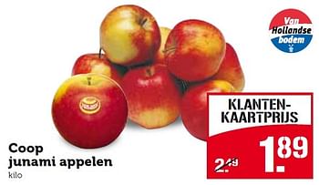 Aanbiedingen Coop junami appelen - Huismerk - Coop - Geldig van 27/07/2015 tot 02/08/2015 bij Coop
