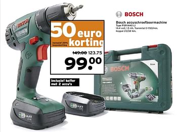 Aanbiedingen Bosch accuschroefboormachine psr1440 li - Bosch - Geldig van 27/07/2015 tot 02/08/2015 bij Gamma
