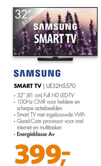 Aanbiedingen Samsung smart tv ue32h5570 - Samsung - Geldig van 27/07/2015 tot 02/08/2015 bij Expert