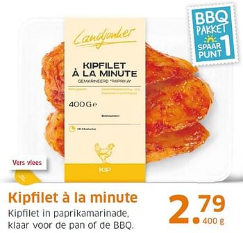 Aanbiedingen Kipfilet à la minute - Landjonker - Geldig van 27/07/2015 tot 02/08/2015 bij Lidl