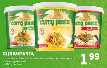 Aanbiedingen Currypasta - Vitasia - Geldig van 27/07/2015 tot 02/08/2015 bij Lidl