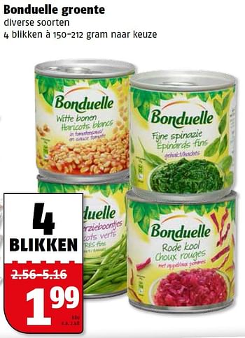 Aanbiedingen Bonduelle groente - Bonduelle - Geldig van 27/07/2015 tot 02/08/2015 bij Poiesz