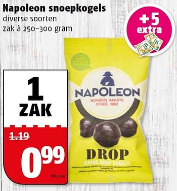 Aanbiedingen Napoleon snoepkogels - Napoleon - Geldig van 27/07/2015 tot 02/08/2015 bij Poiesz