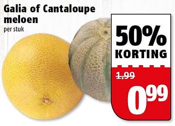 Aanbiedingen Galia of cantaloupe meloen - Huismerk Poiesz - Geldig van 27/07/2015 tot 02/08/2015 bij Poiesz