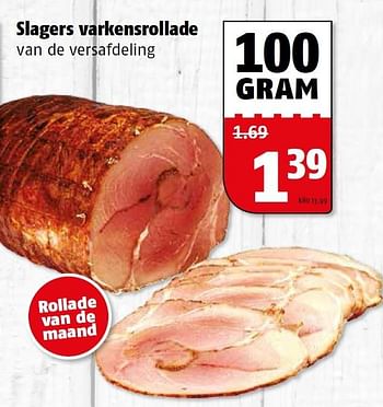 Aanbiedingen Slagers varkensrollade - Huismerk Poiesz - Geldig van 27/07/2015 tot 02/08/2015 bij Poiesz